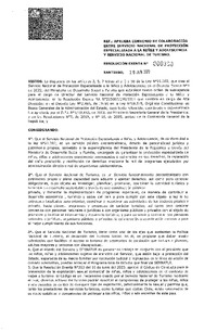 Aprueba convenio de colaboración entre Servicio Nacional de Protección Especializada a la Niñez y Adolescencia y Servicio Nacional de Turismo.