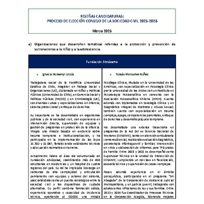 reseñas cosoc