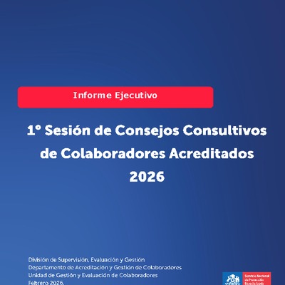 Informe Ejecutivo 1° Sesión de Consejos Consultivos de Colaboradores Acreditados 2026