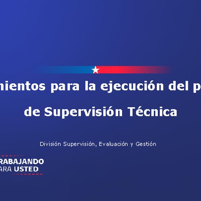PPT lineamientos para la ejecución del proceso de Supervisión Técnica