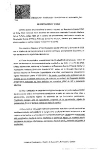 Resolución Exenta N°693, de fecha 12 de marzo de 2026, declarada firme mediante Certificación N°1, de fecha 03 de junio de 2026, ambas de la Dirección Regional de Metropolitana.