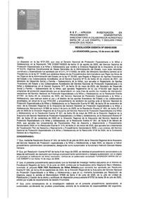 Resolución Exenta N°940 de fecha 20 de noviembre de 2025, declarada firme por Resolución Exenta N°45 de 15 de enero de 2026, ambas de la Dirección Regional de la Araucanía.