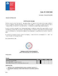 Resolución Exenta N°876 de fecha 09 de mayo de 2024, declarada firme por Certificación N°2, de 15 de julio de 2026, ambas de la Dirección Regional de Valparaíso..