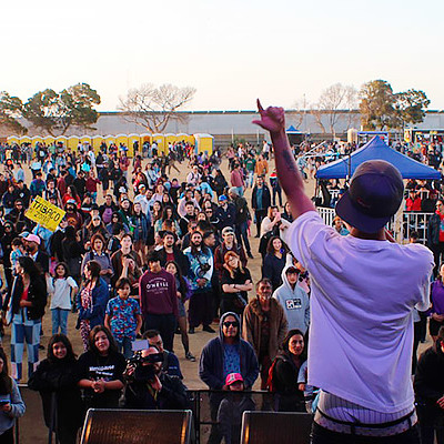 Adolescentes de Mejor Niñez se presentan en Festival Rockódromo 2022