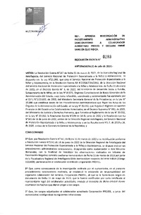 Resolución Exenta 288 del 11-07-2022 sanción a Corporación Prodel