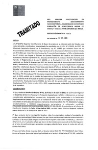 Resolución Exenta 1269 del 16-10-2023 sanción a Fundación De Beneficiencia Hogar De Cristo