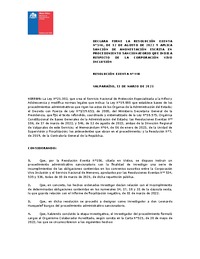 Resolución Exenta 448 del 13-03-2023 sanción a Corporación Vivo Inclusión