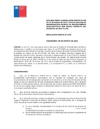 Resolución Exenta 1478 del 08-08-2023 sanción a Obispado De San Felipe