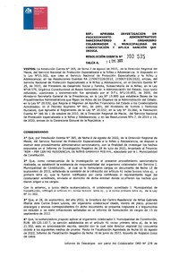 Resolución Exenta 535 del 14-12-2022 sanción a Ilustre Municipalidad De Constitución