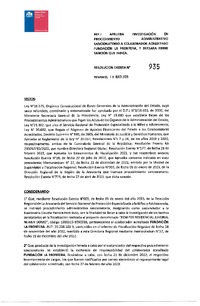 Resolución Exenta 935 del 18-05-2023 sanción a Fundación La Frontera