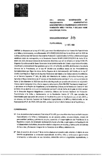 Resolución Exenta 313 del 31-10-2023 sanción a Fundación Niño Y Patria