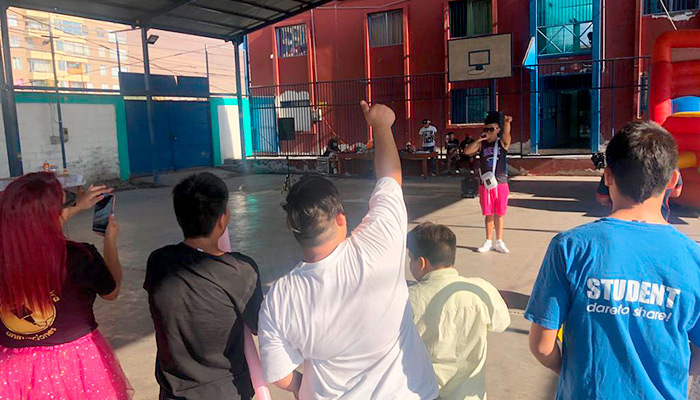 Niños y adolescentes de la Residencia Teniente Merino disfrutaron de una jornada de entretención